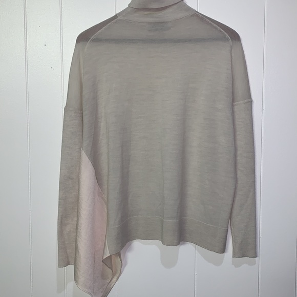 All Saints Alda asymmetrical turtle neck sweater. 100% merino wool. - Picture 10 of 11